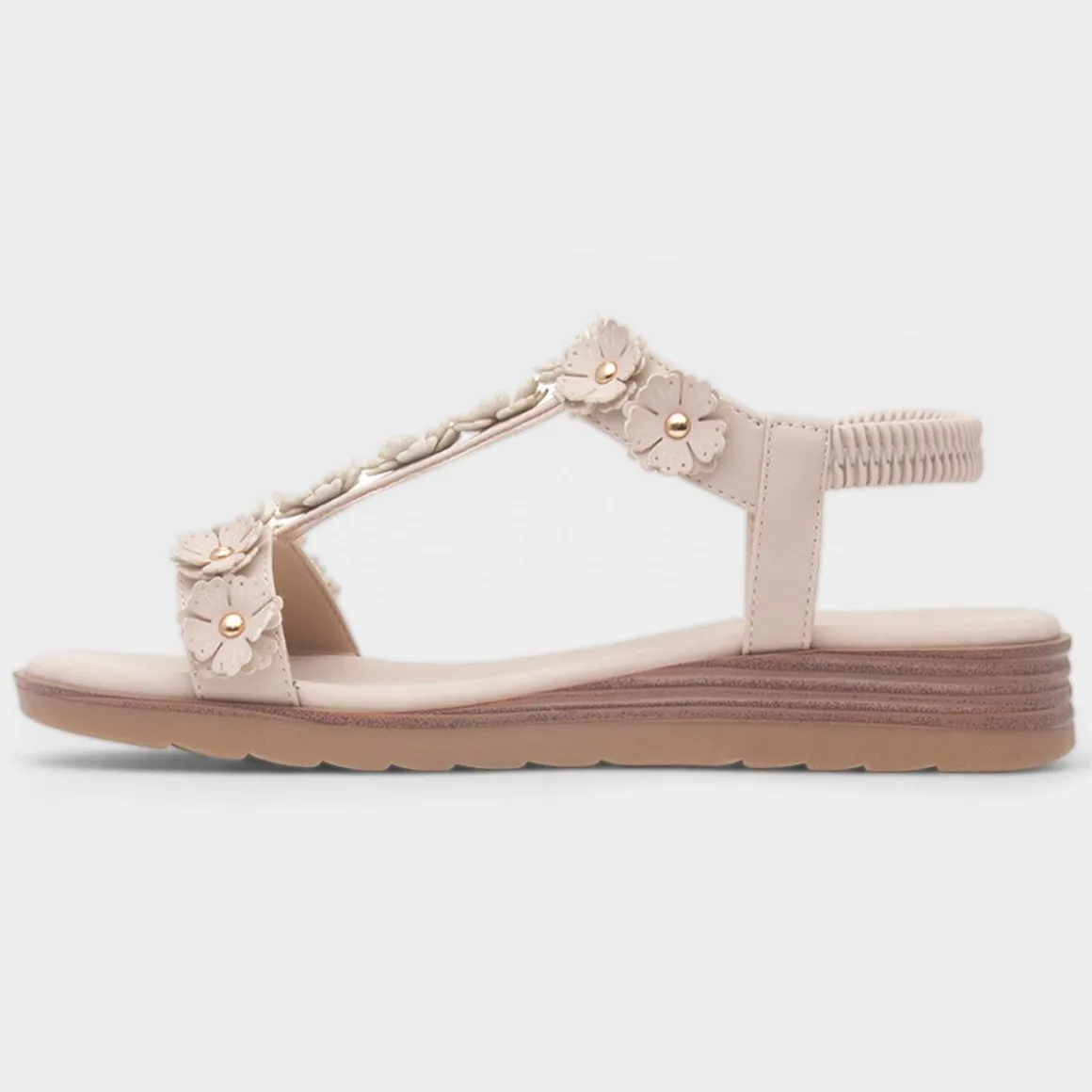 Lilley & Skinner Cyprus Womens Beige Flower Sandal