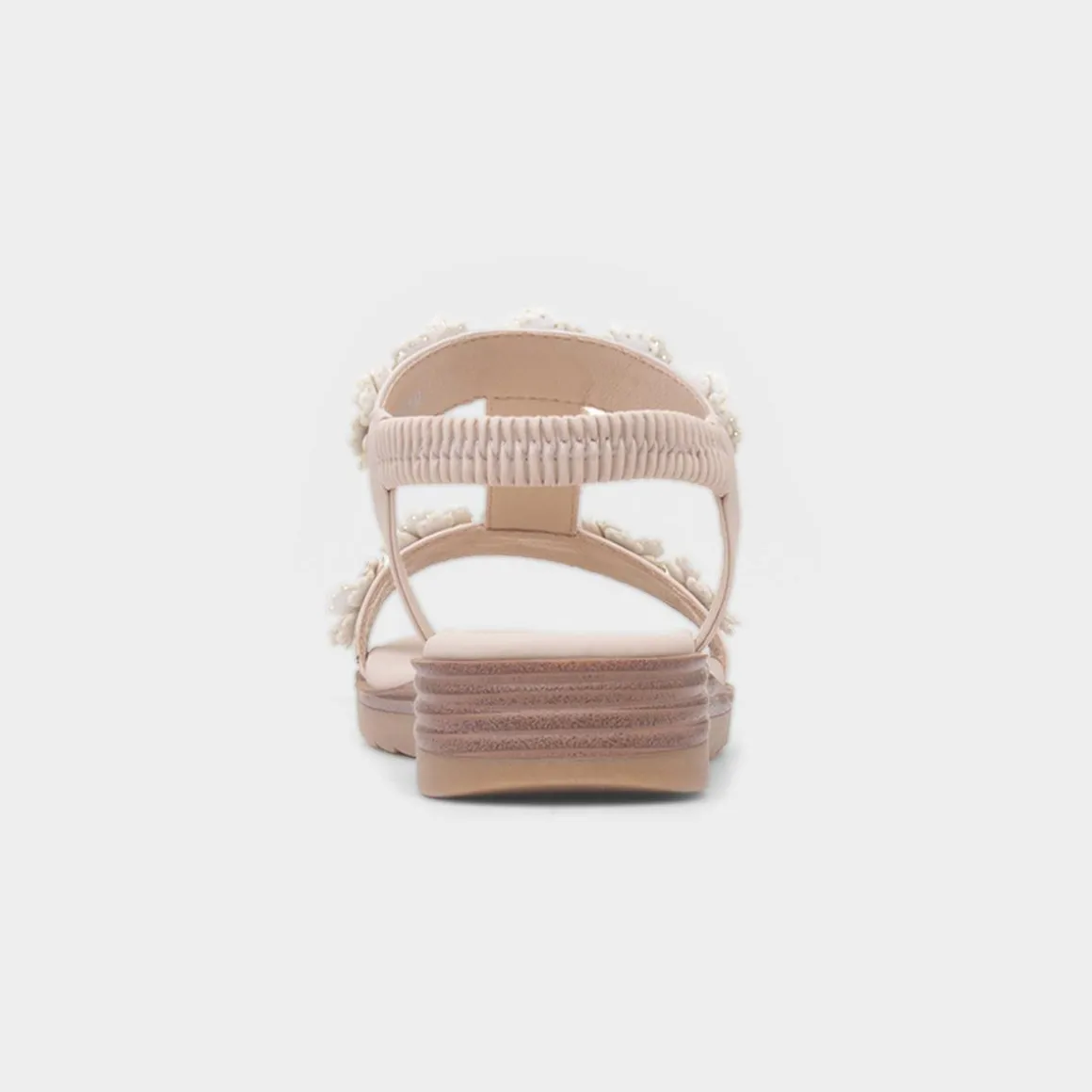 Lilley & Skinner Cyprus Womens Beige Flower Sandal