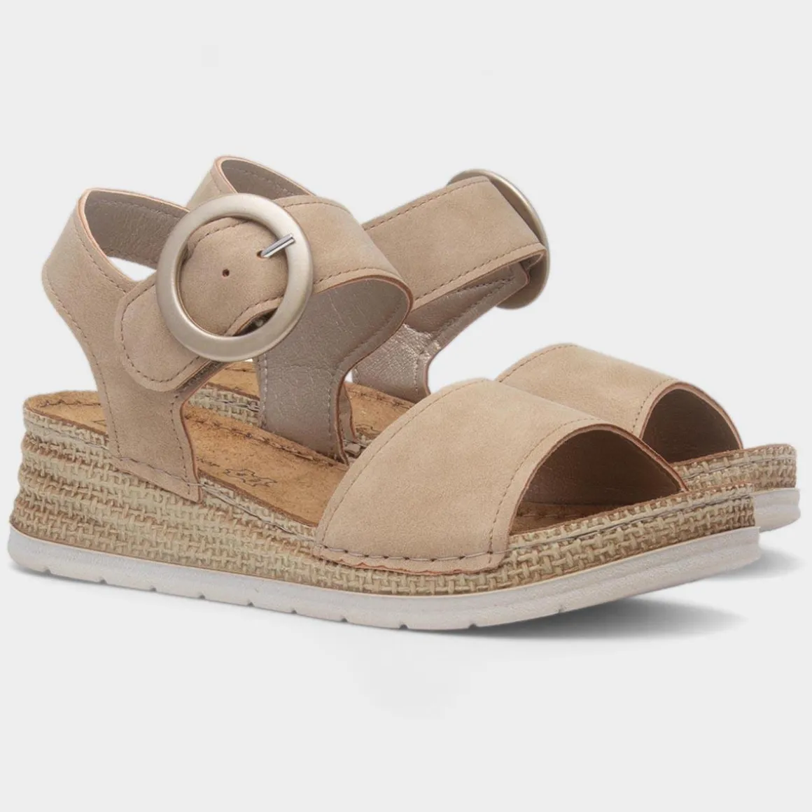 Lilley & Skinner Monza Womens Beige Wedge Sandal