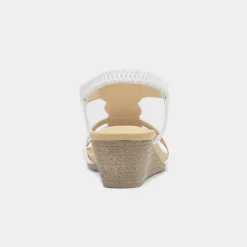 Lilley & Skinner Phuket Womens White Wedge Sandal