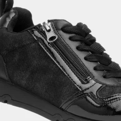 Lilley & Skinner Race Womens Black Lace Up Trainer