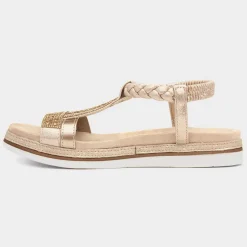 Lilley & Skinner Seychelles Womens Gold Sandals