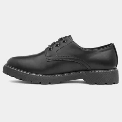 Lilley Adora Womens Black Lace Up Shoe