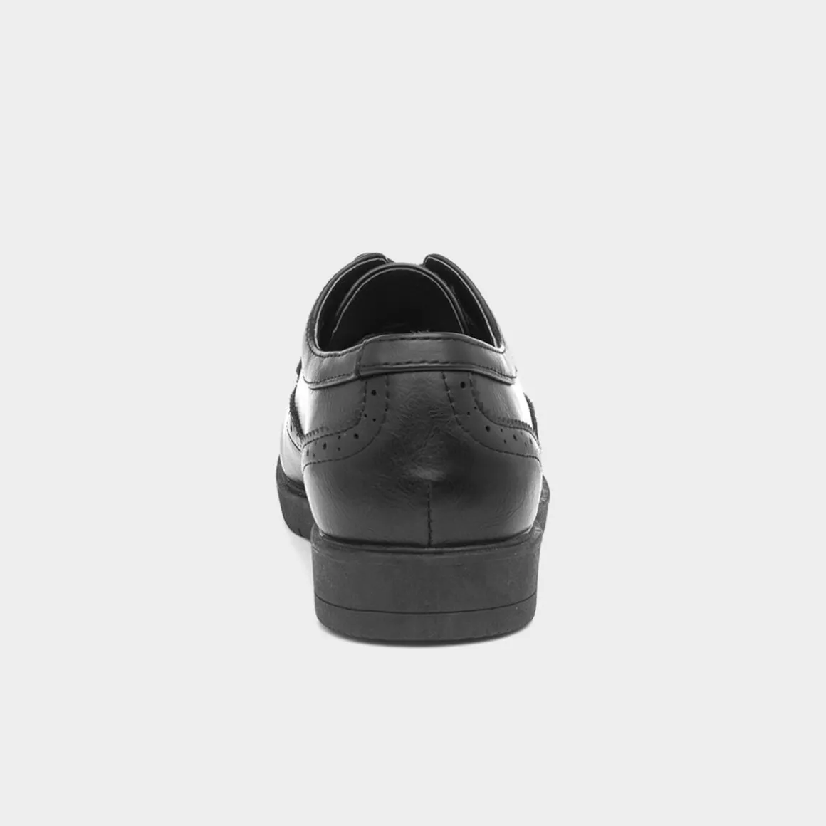 Lilley Agnes Womens Brogue Lace Up Shoe in Black