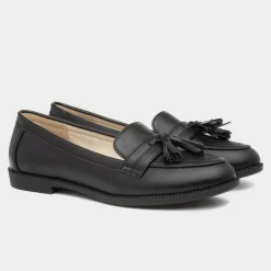 Lilley Anais Womens Black Matte Loafer