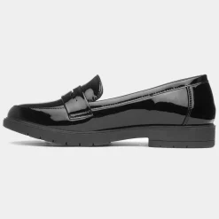 Lilley Annie Womens Black Patent Loafer