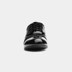 Lilley April Womens Black Brogue Shoe