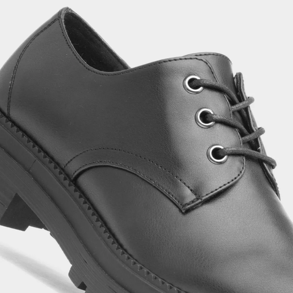 Lilley Audrey Womens Black Lace Up Shoe