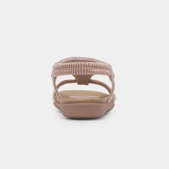 Lilley Candace Girls Rose Gold Diamante Sandal