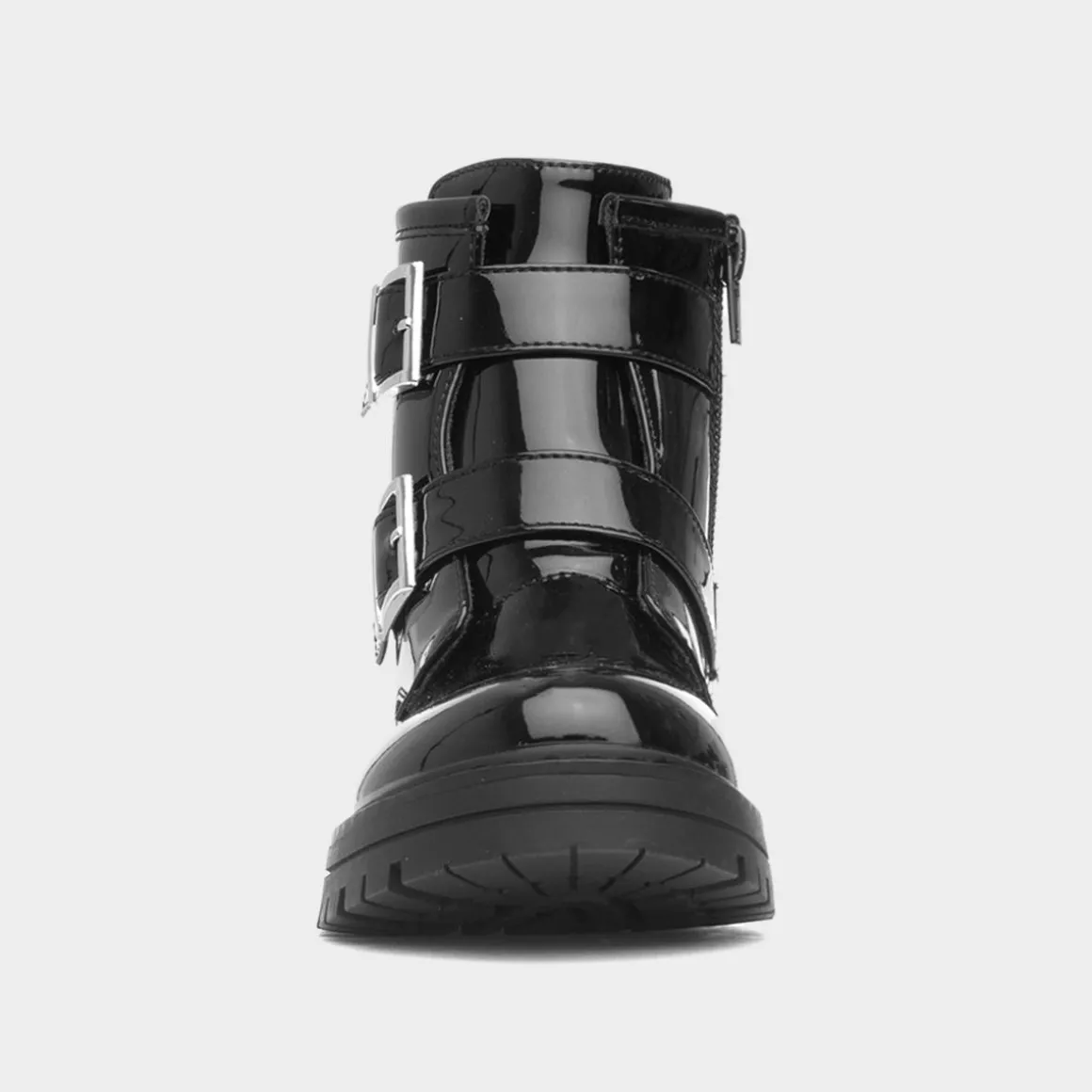 Lilley Chaz Girls Black Patent Ankle Boot