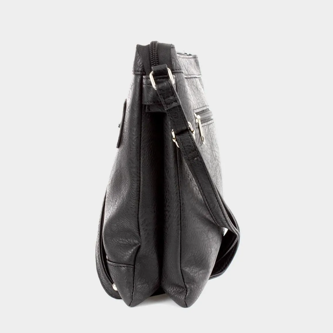 Lilley Connie Black Zip Detail Handbag