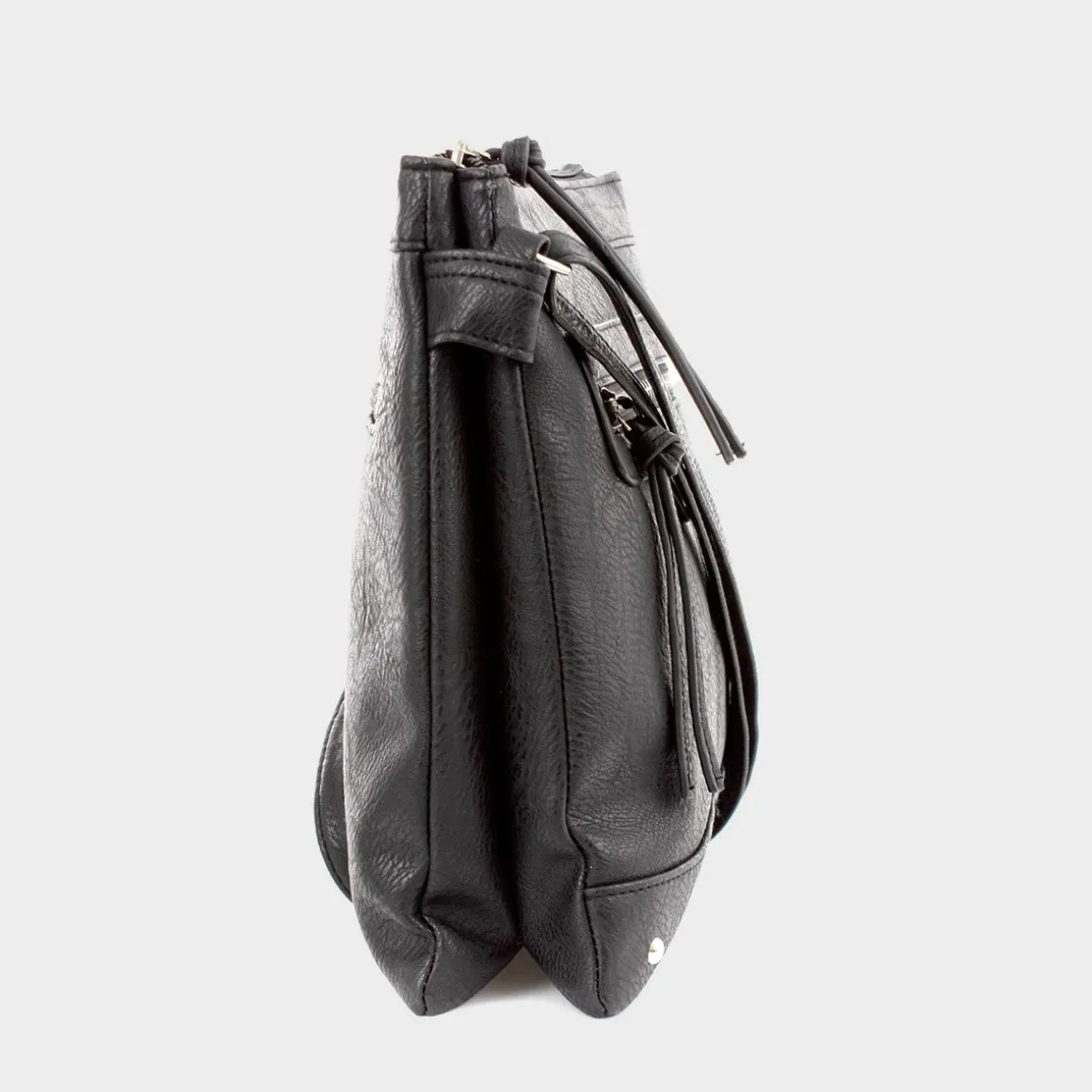 Lilley Connie Black Zip Detail Handbag