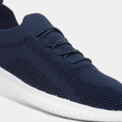 Lilley Darcy Womens Navy Knitted Casual Shoe