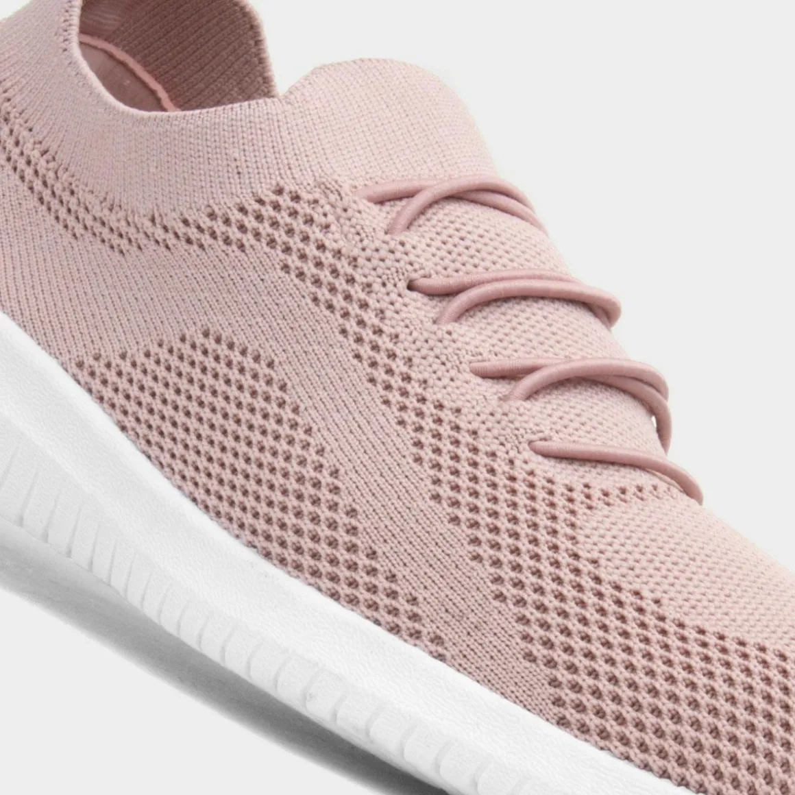 Lilley Darcy Womens Pink Nude Knitted Casual Shoe