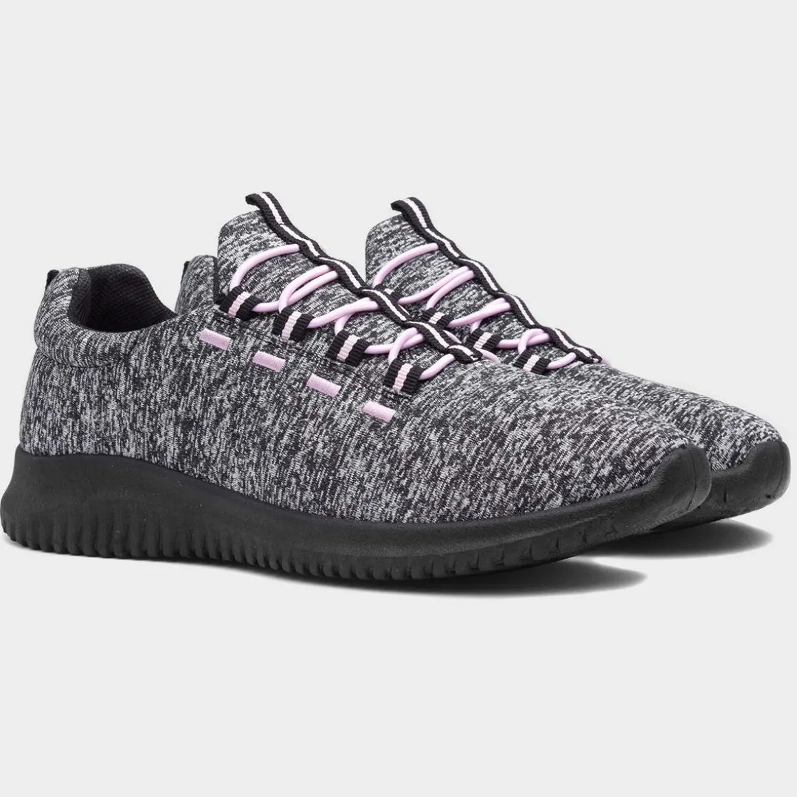 Lilley Darla Womens Black and Grey Marl Casual