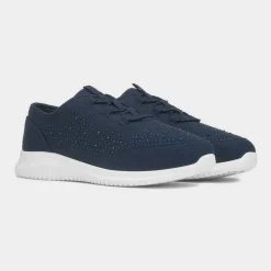 Lilley Darlene Womens Navy Diamante Casual Shoe