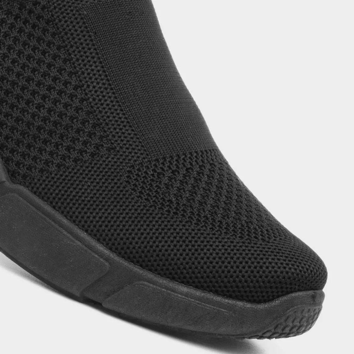 Lilley Dixie Womens Black Knitted Casual Shoe