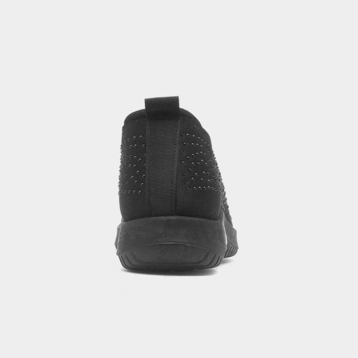 Lilley Drew Womens Black Diamante Slip On Shoe