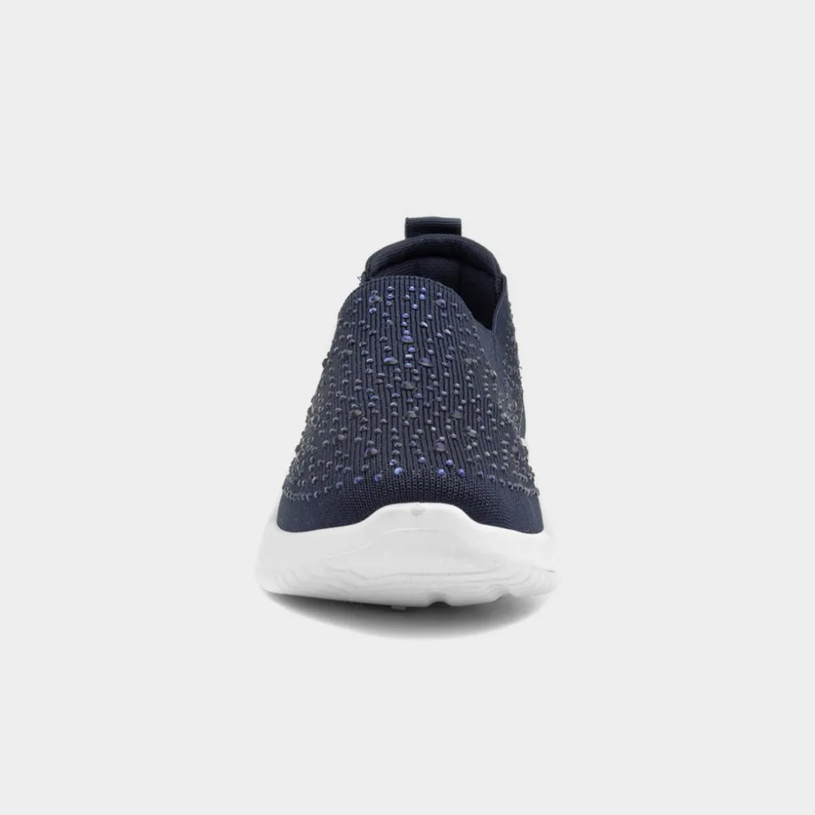 Lilley Drew Womens Navy Diamante Slip On Shoe