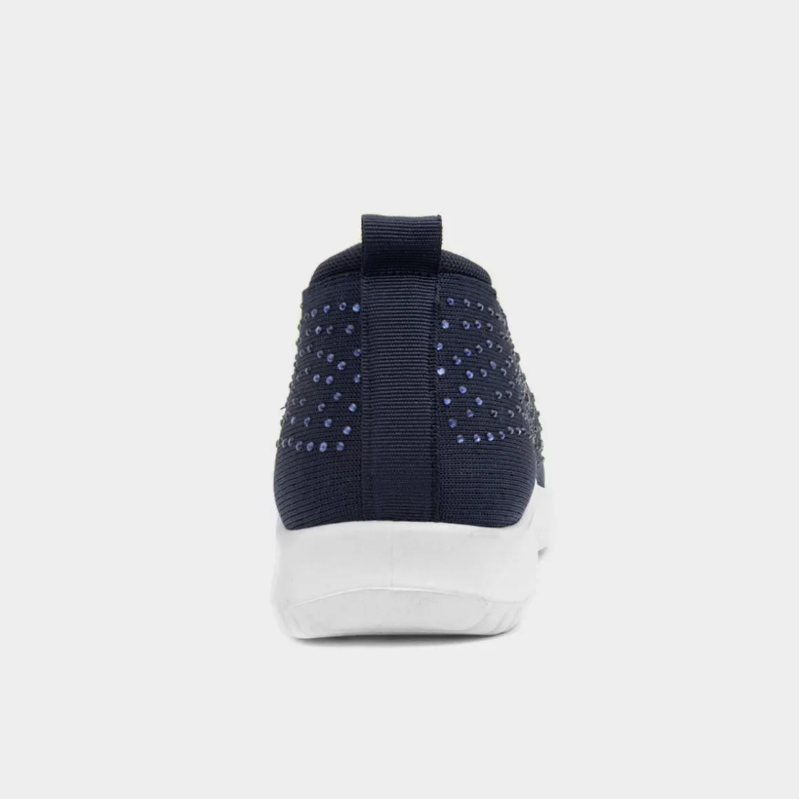 Lilley Drew Womens Navy Diamante Slip On Shoe