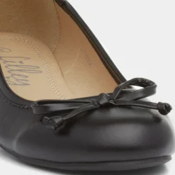 Lilley Gerri Womens Black Ballerina with a Bow