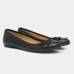 Lilley Gerri Womens Black Ballerina with a Bow
