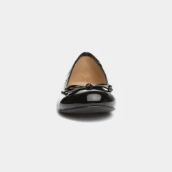 Lilley Gerri Womens Black Patent Ballerina
