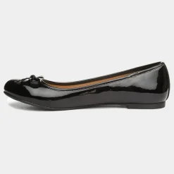 Lilley Gerri Womens Black Patent Ballerina