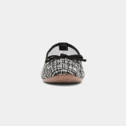 Lilley Grace Womens Black Bow Ballerina Shoe