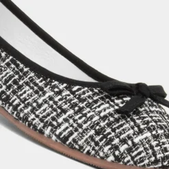 Lilley Grace Womens Black Bow Ballerina Shoe