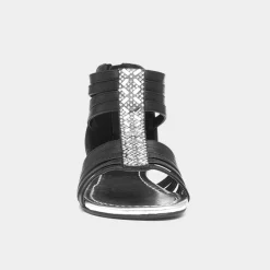 Lilley Isabel Girls Black Diamante Sandal