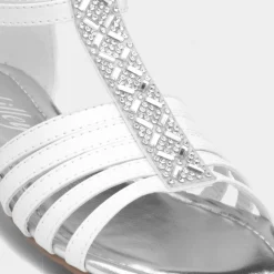Lilley Isabel Girls White Diamante Sandal