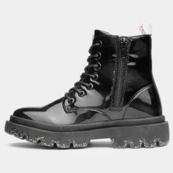 Lilley Junior Elizabeth Girls Black Patent Boots