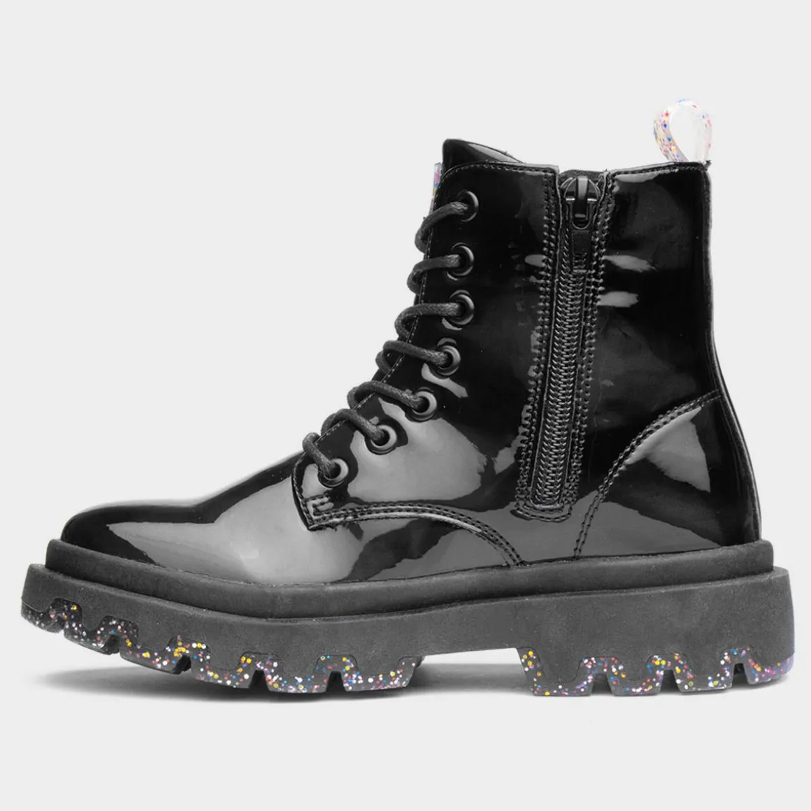 Lilley Junior Elizabeth Girls Black Patent Boots