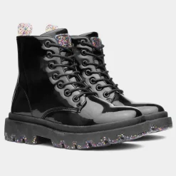 Lilley Junior Elizabeth Girls Black Patent Boots