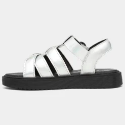 Lilley Junior Hyde Girls Metallic Silver Sandal