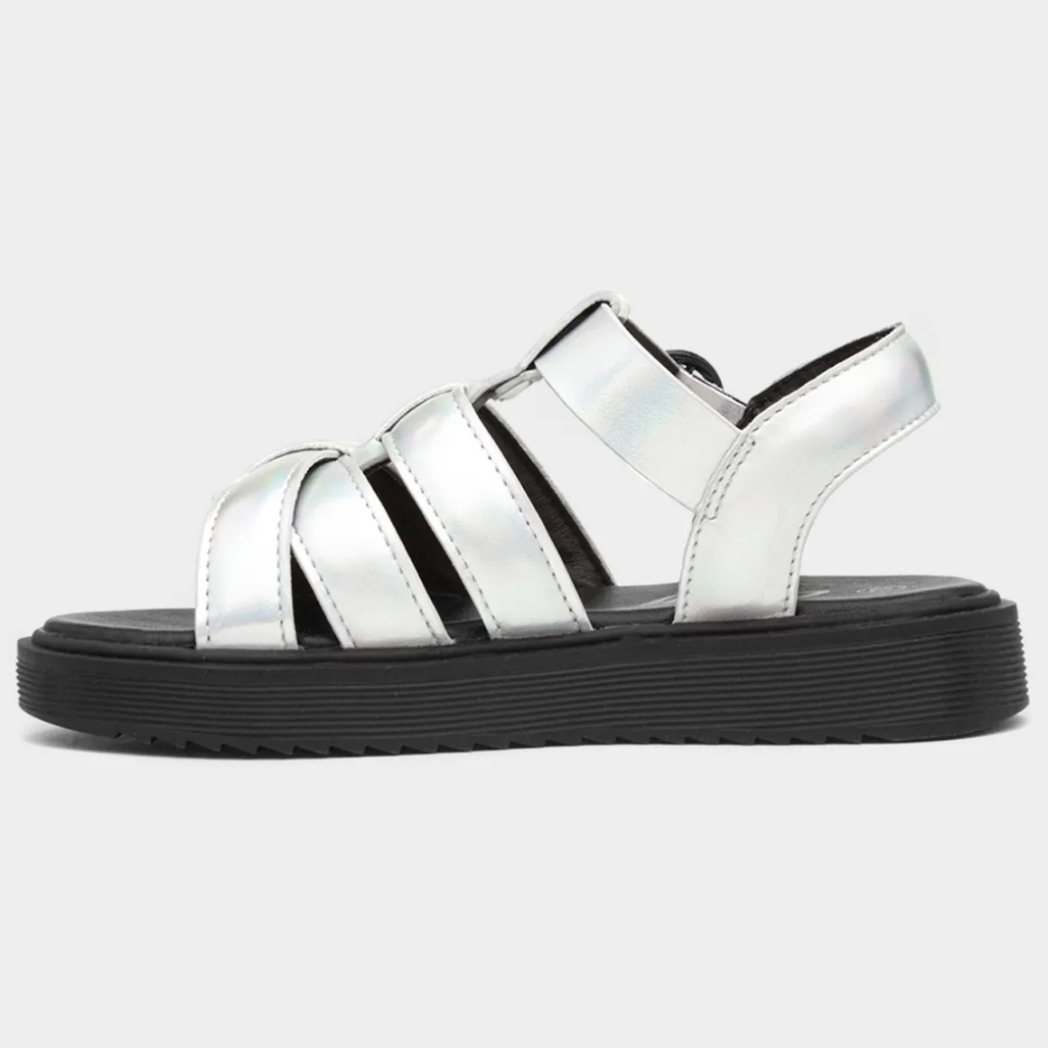 Lilley Junior Hyde Girls Metallic Silver Sandal