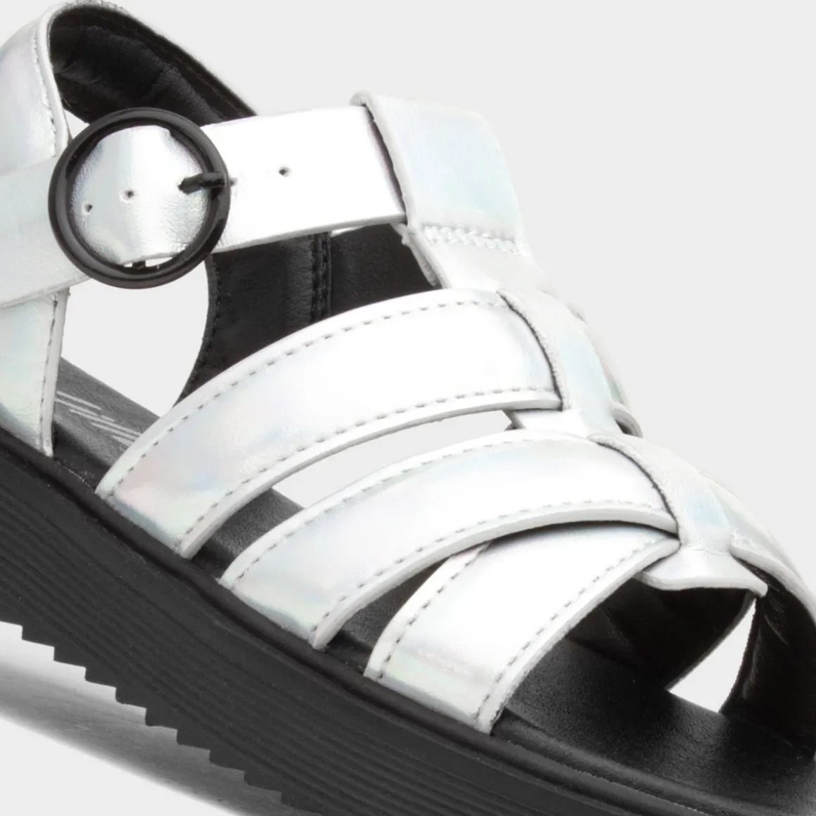 Lilley Junior Hyde Girls Metallic Silver Sandal