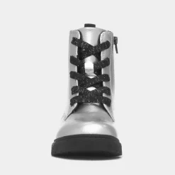 Lilley Junior Jill Girls Silver Ankle Boot