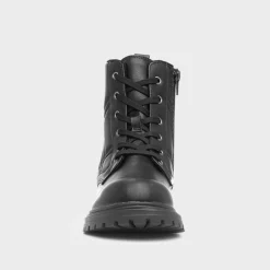Lilley Junior June Girls Black Quilted Boot