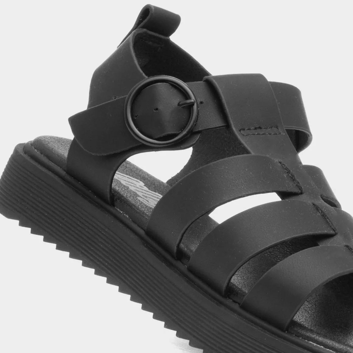Lilley Junior Peak Kids Black Gladiator Sandal