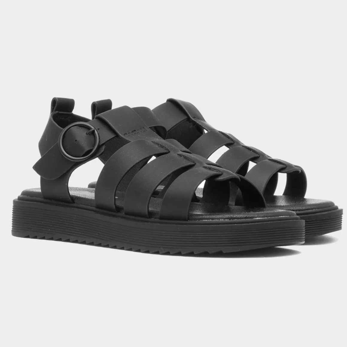 Lilley Junior Peak Kids Black Gladiator Sandal