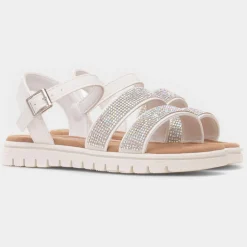 Lilley Junior Snowdonia Girls White Sandal