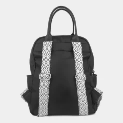 Lilley Lake Black Woven Straps Back Pack