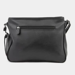 Lilley Lindsay Organiser Shoulder Bag in Black