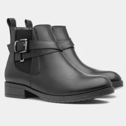 Lilley Mabel Womens Black Zip-up Boot