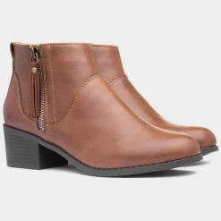 Lilley Maisy Womens Tan Ankle Boot
