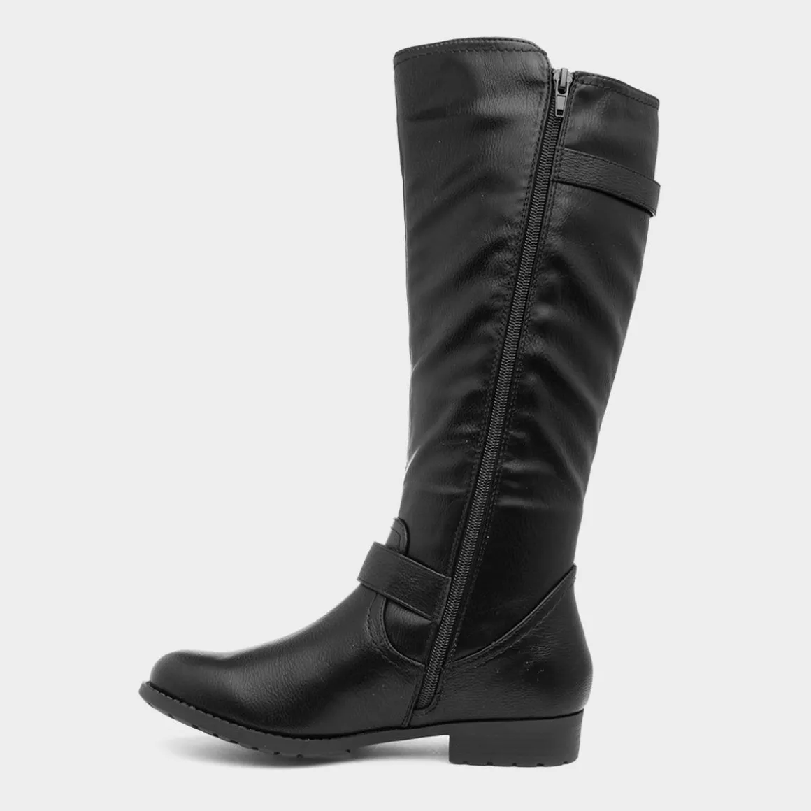Lilley Marcy Womens Black Buckle Riding Boot