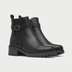 Lilley Marge Womens Black Zip Up Boot