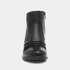 Lilley Mary Womens Black Heeled Ankle Boot